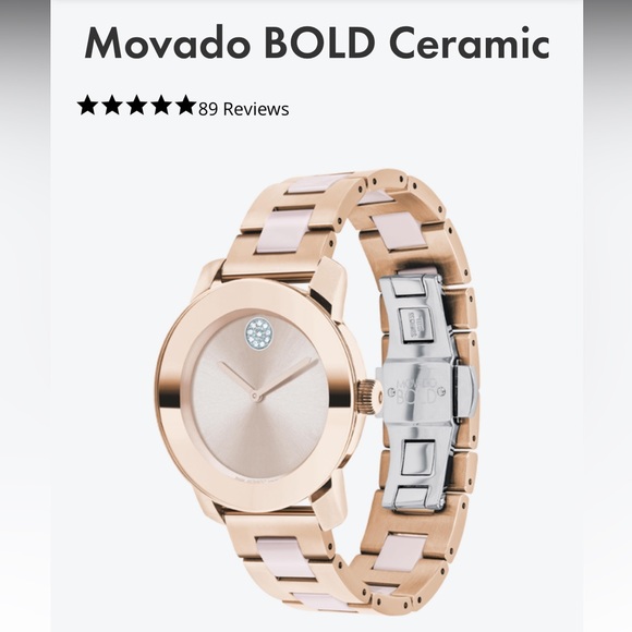 Movado Bold Rose Gold Watch. NWT!! - Picture 2 of 6
